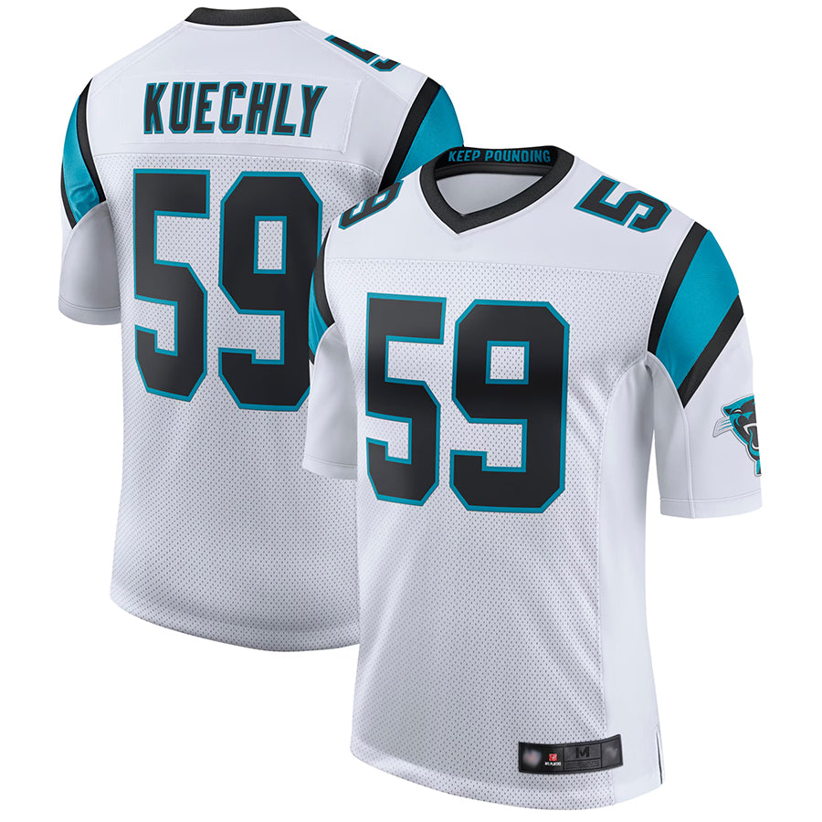 C.Panthers #59 Luke Kuechly Player White Classic Limited Football Jerseys
