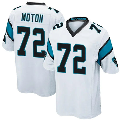 C.Panthers #72 Taylor Moton Player Game Football Jerseys