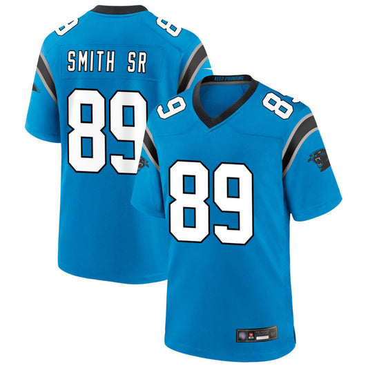 C.Panthers #89 Steve Smith Sr Player Blue Home Game Football Jerseys
