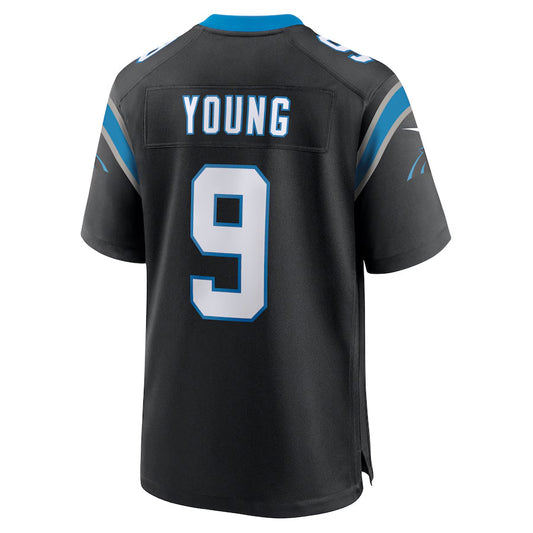 C.Panthers #9 Bryce Young Player Black Home Game Football Jerseys