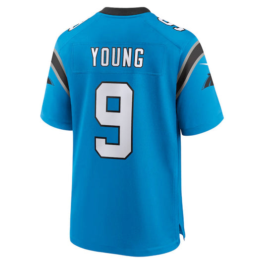 C.Panthers #9 Bryce Young Player Blue Home Game Football Jerseys