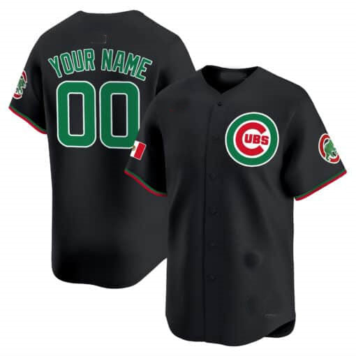 Custom Chicago Cubs Mexico Vapor Premier Limited V3¨C All Stitched Baseball Jersey