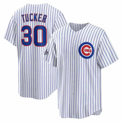 Chicago Cubs #30 Kyle Tucker 2025 All-Star Game Home Replica Player Jersey - White Stitched Baseball Jersey