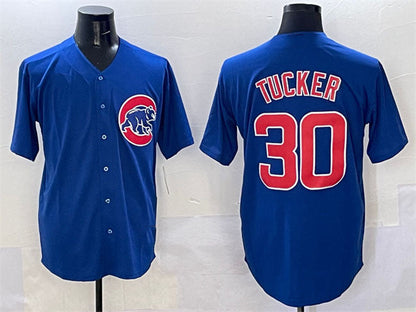 Chicago Cubs #30 Kyle Tucker Royal Cool Base Stitched Baseball Jersey