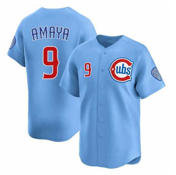 Chicago Cubs #9 Miguel Amaya Blue 2024-25 2nd Alternate Limited Stitched Baseball Jersey