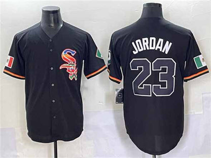 Chicago White Sox #23 Michael Jordan Black Mexico Limited Stitched Baseball Jersey