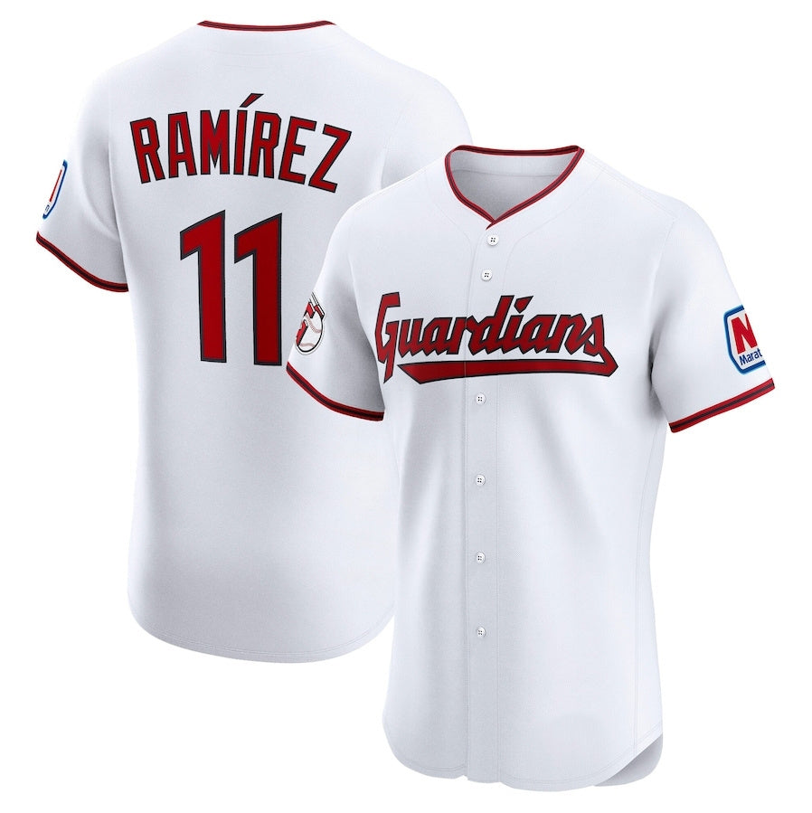 Cleveland Guardians #11 Jose Ramirez Home Elite Jersey - White American Football Jerseys