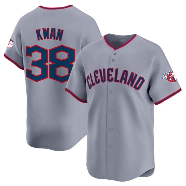 Cleveland Guardians #38 Steven Kwan Gray 2025 Alternate Limited Stitched Baseball Jersey