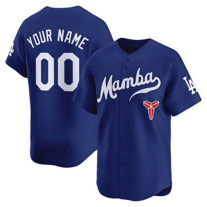 Custom Los Angeles Dodgers Royal Mamba Vapor Premier Limited Custom Jersey - All Stitched Baseball Jersey