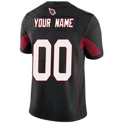 Custom A.Cardinal Black Vapor Limited Elite Stitched Football Jerseys