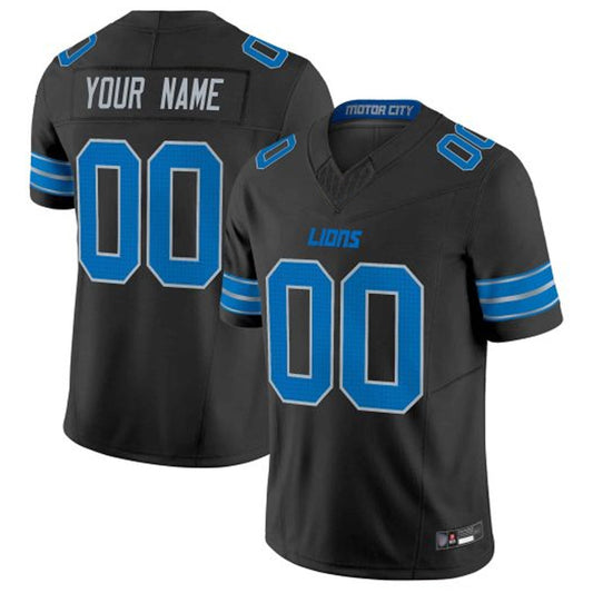 Custom D.Lions Blue Vapor F.U.S.E. Limited Elite Football Jerseys