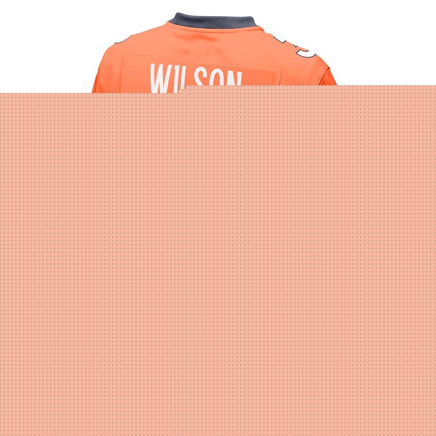 D.Broncos #3 Russell Wilson Orange Game Jersey Stitched American Football Jerseys