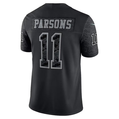 D.Cowboys #11 Micah Parsons Player Black RFLCTV Limited Football Jerseys