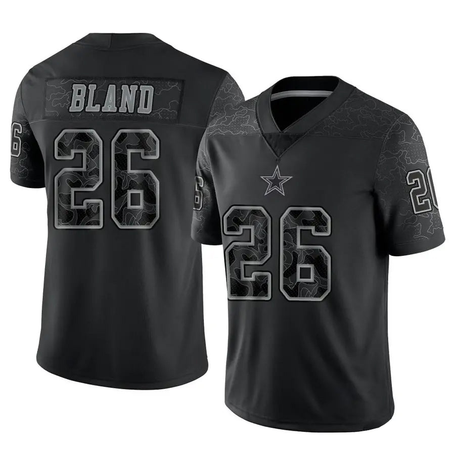 D.Cowboys #26 DaRon Bland Player Black REFLECTIVE Limited Football Jerseys