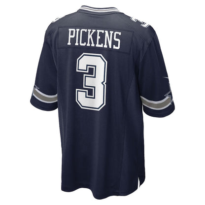 D.Cowboys #3 George Pickens Player Navy Home Game Football Jerseys