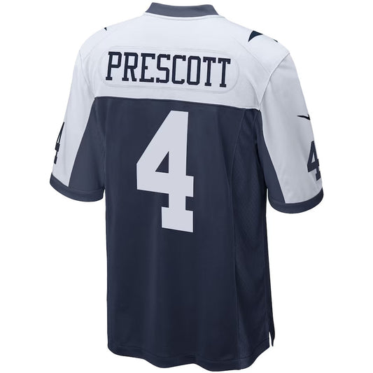 D.Cowboys #4 Dak Prescott Player Navy Alternate Game Football Jerseys