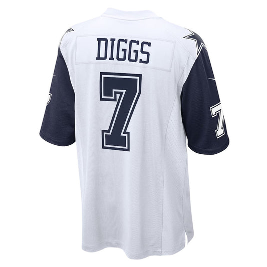 D.Cowboys #7 Trevon Diggs Player Whtie Alternate Game Football Jerseys