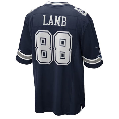 D.Cowboys #88 CeeDee Lamb Player Navy Home Game Football Jerseys