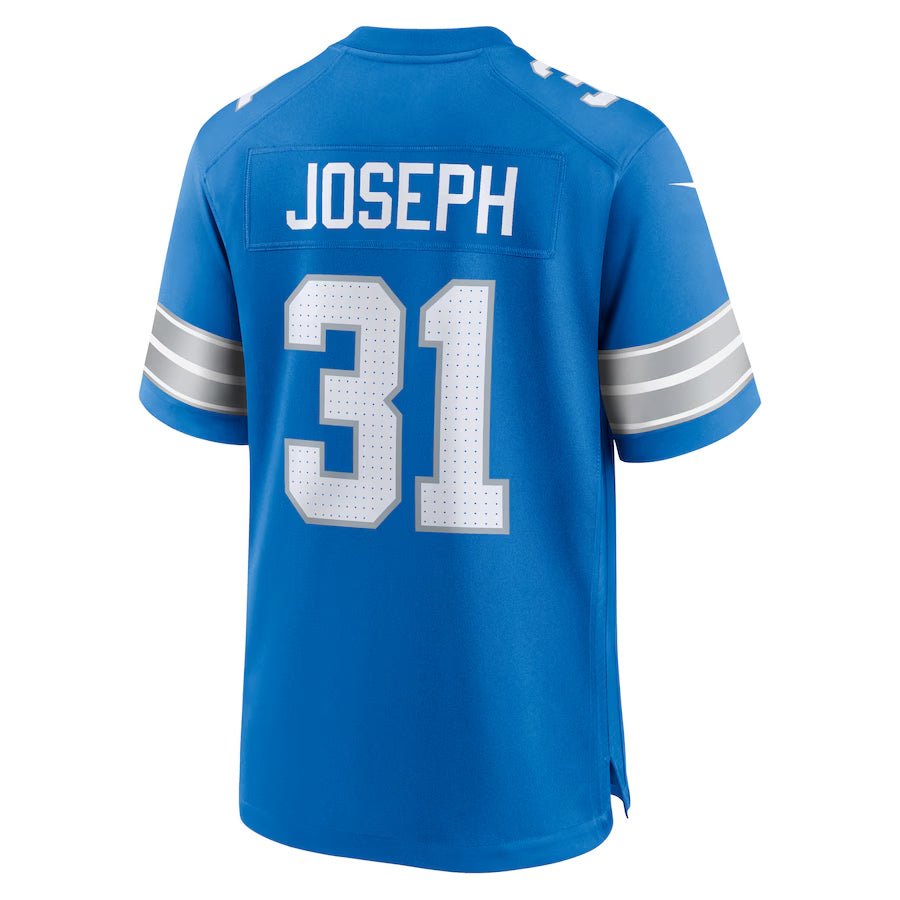 D.Lions #31 Kerby Joseph Player Blue Home Game Football Jerseys