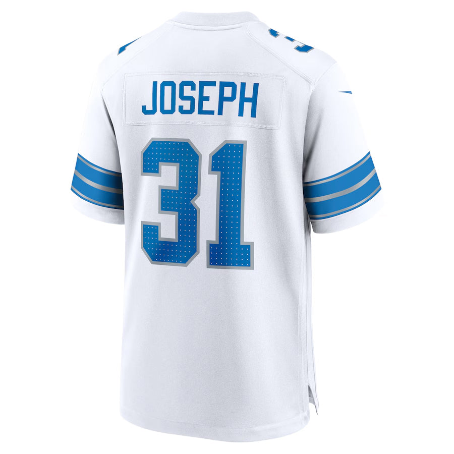 D.Lions #31 Kerby Joseph Player White Home Game Football Jerseys