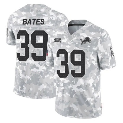 D.Lions #39 Jake Bates Player Arctic Camo Salute to Service Limited Football Jerseys