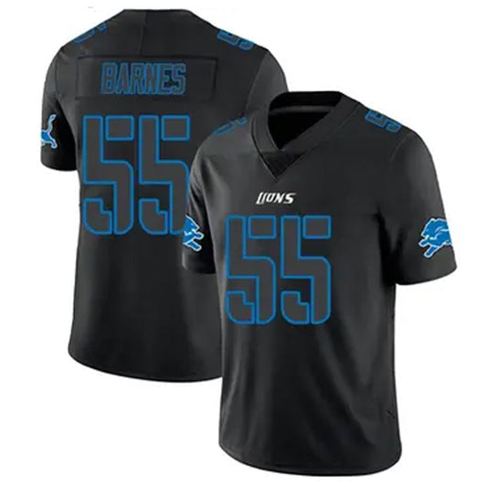 D.Lions #55 Derrick Barnes Player Limited Black Impact Game Football Jerseys