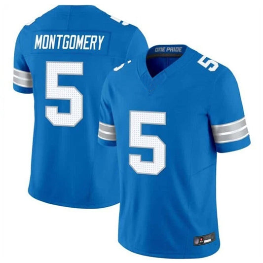 D.Lions #5 David Montgomery Player Blue Vapor F.U.S.E. Limited Football Jerseys