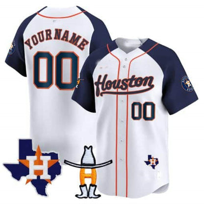 Custom Houston Astros Rodeo Patch Vapor Premier Limited ¨C All Stitched Baseball Jersey