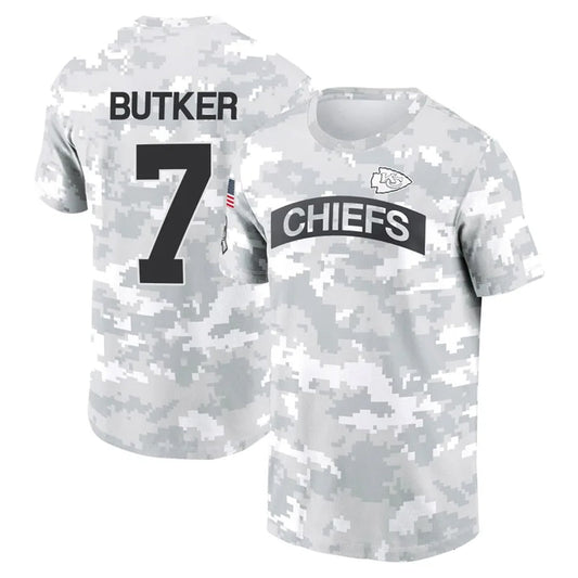 KC.Chiefs #7 Harrison Butker Player Salute to Service Hoodies & T-Shirts Football Jerseys