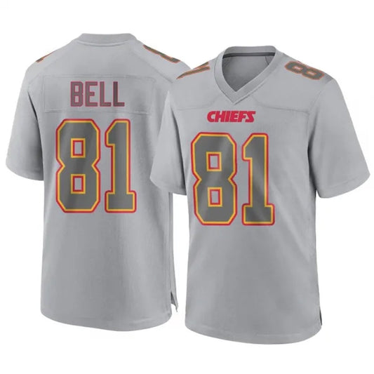 KC.Chiefs #81 Blake Bell Player Grey Atmosphere Fashion Football Jerseys
