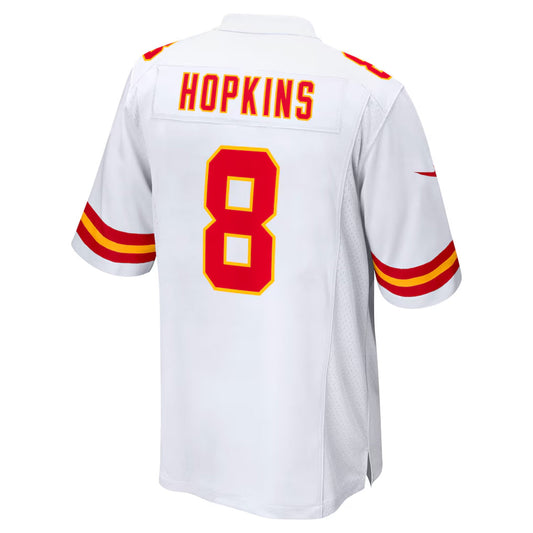 KC.Chiefs #8 DeAndre Hopkins Player White Home Game Football Jerseys