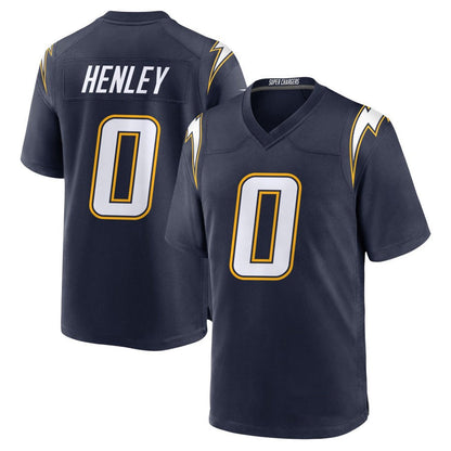 LA.Chargers #0 Daiyan Henley Player Navy Alternate Game Football Jerseys
