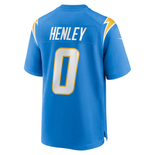 LA.Chargers #0 Daiyan Henley Player Powder Blue Home Game Football Jerseys