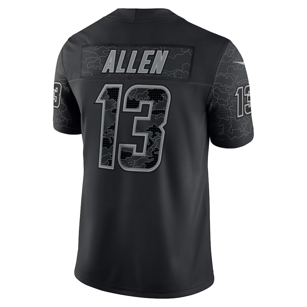LA.Chargers #13 Keenan Allen Player Black RFLCTV Limited Football Jerseys