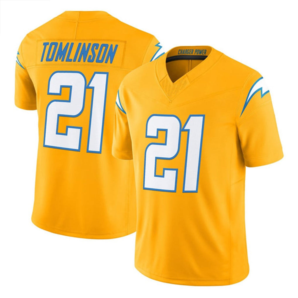 LA.Chargers #21 LaDainian Tomlinson Player Gold F.U.S.E. Vapor Limited Football Jerseys