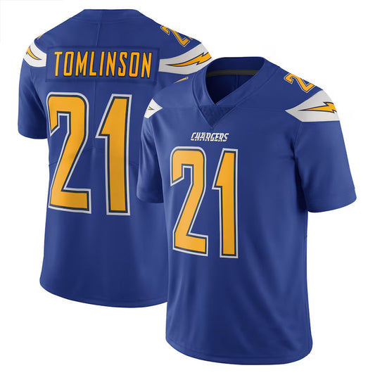 LA.Chargers #21 LaDainian Tomlinson Player Navy Color Rush Vapor Untouchable Football Jerseys