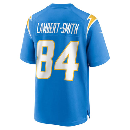LA.Chargers #84 KeAndre Lambert-Smith Powder Blue Team Game Stitched American Football Jerseys