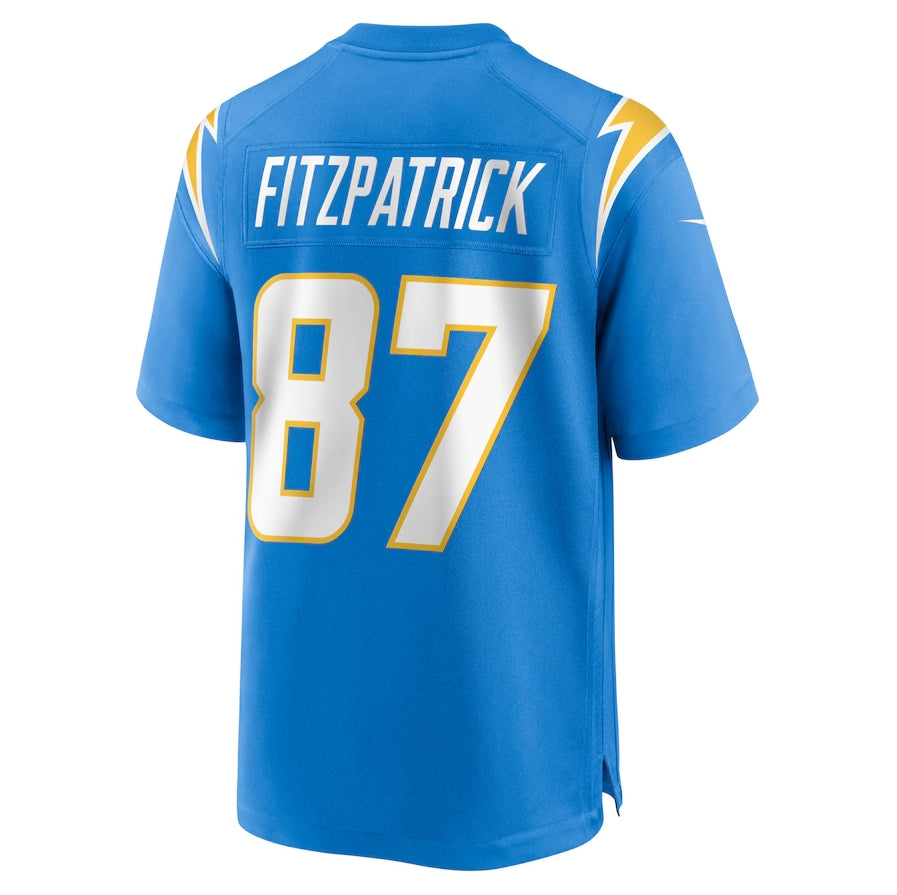 LA.Chargers #87 Dez Fitzpatrick Powder Blue Team Game Stitched American Football Jerseys