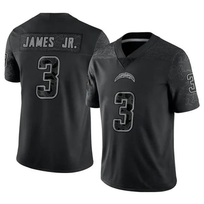 LA.Chargers Derwin James Jr. Player Black RFLCTV Limited Football Jerseys