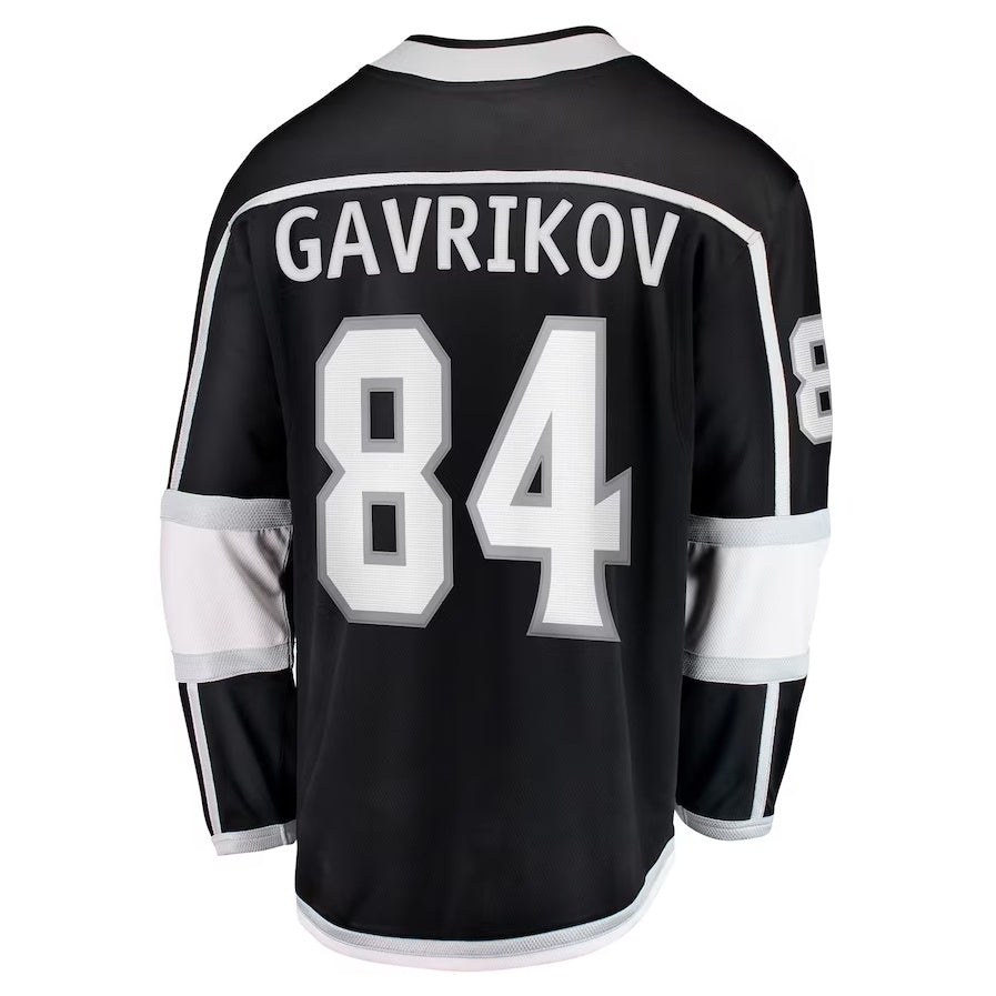 LA.Kings #84 Vladislav Gavrikov Fanatics Home Breakaway Jersey - Black Stitched American Hockey Jerseys