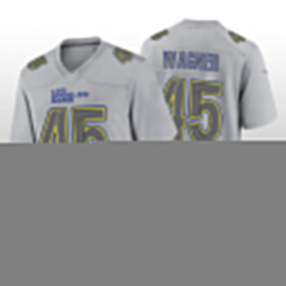 LA.Rams #45 Bobby Wagner Gray Atmosphere Game Jersey Stitched American Football Jerseys