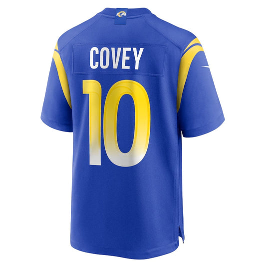 LA.Rams #10 Britain Covey Royal Team Game Stitched American Football Jerseys