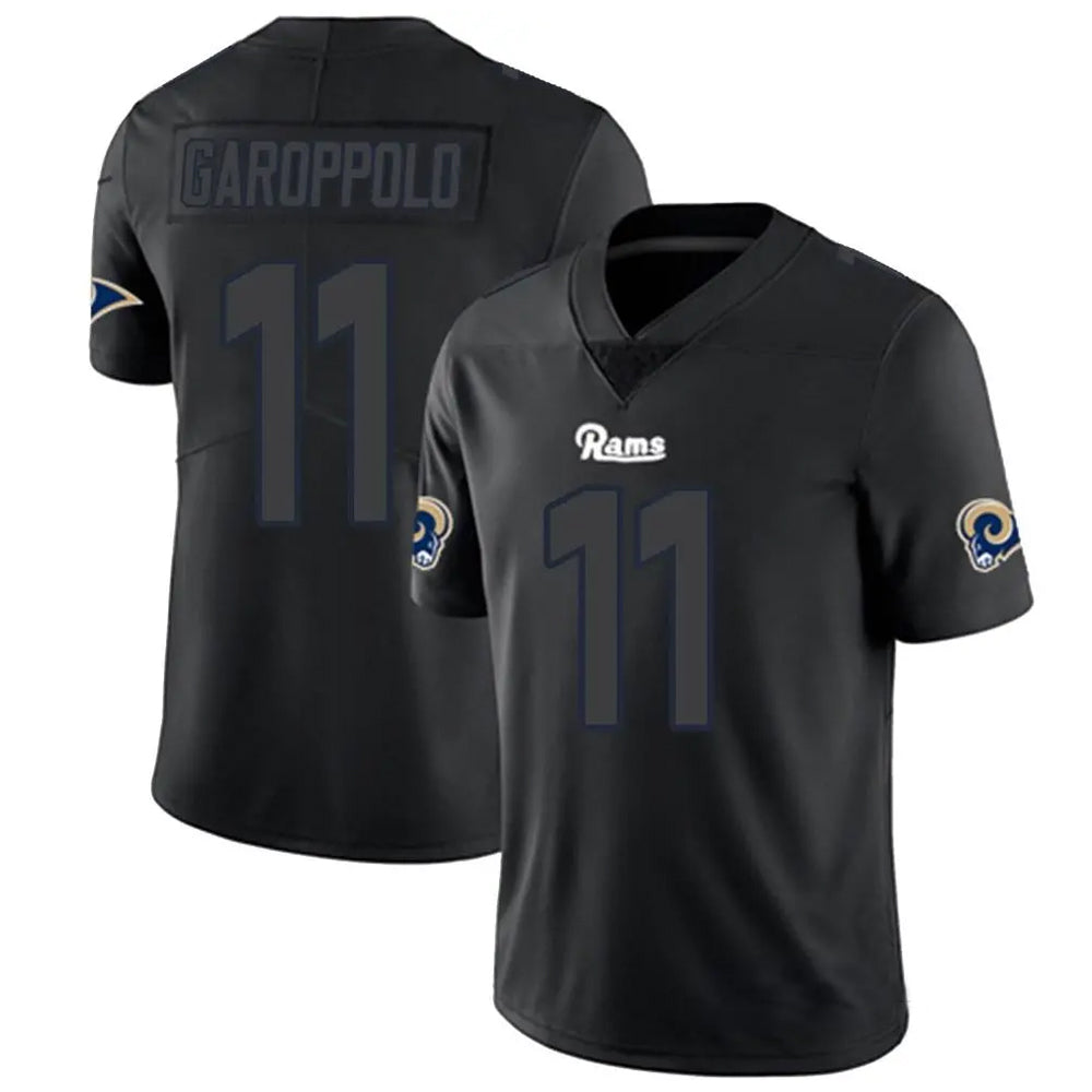 LA.Rams #11 Jimmy Garoppolo Player Limited Black Impact Football Jerseys