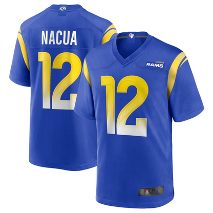LA.Rams #12 Puka Nacua Royal Game Player Jersey American Stitched Football Jerseys