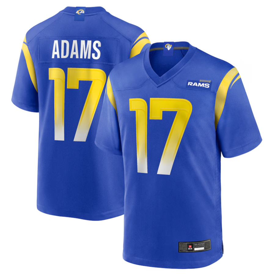 LA.Rams #17 Davante Adams Royal Game Player Football Jerseys