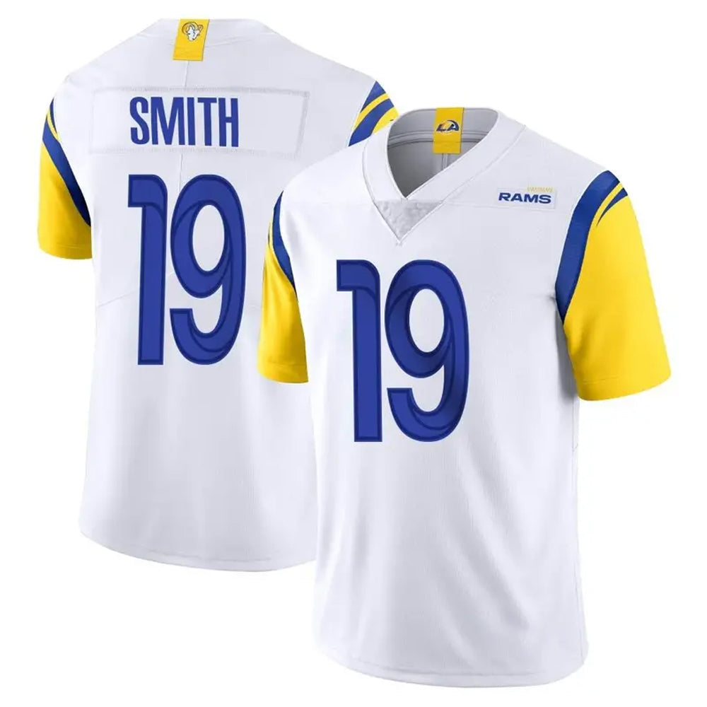 LA.Rams #19 Xavier Smith Player White Vapor Limited Football Jerseys