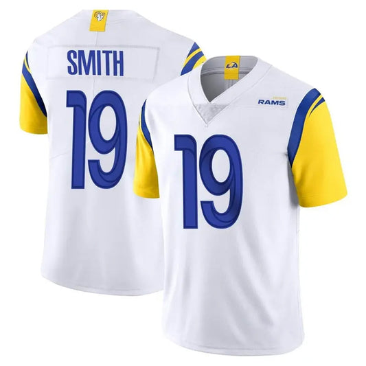 LA.Rams #19 Xavier Smith Player White Vapor Limited Football Jerseys