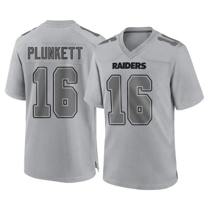 LV.Raiders #16 Jim Plunkett Player Gray Game Football Jerseys