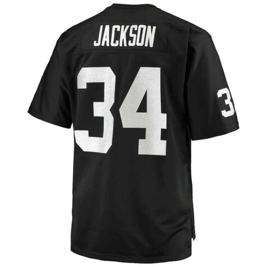 #34 Bo Jackson Player LV.Raiders Black 1988 Retired Replica Jersey Stitched American Football Jerseys
