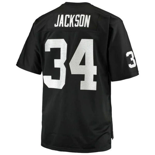 #34 Bo Jackson Player LV.Raiders Black 1988 Retired Replica Jersey Stitched American Football Jerseys